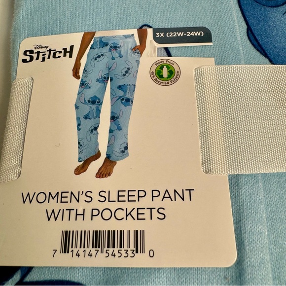 NWT. Disney Stitch Women’s Sleep or lounge Pants, Size 3X - Picture 3 of 7